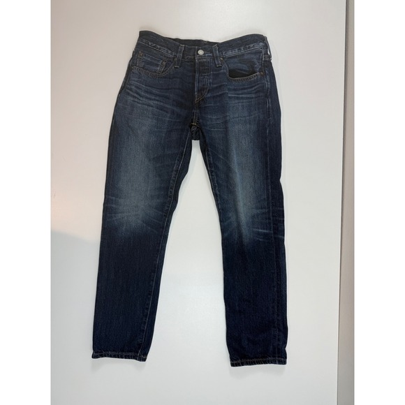 Levi's 501 T Jeans Womens W27 L28 Made in Japan Dark Wash Denim - Picture 1 of 8